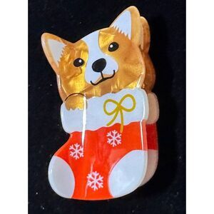 Cute Corgi Dog Catch‎ Clip Hair Claw Female Hair Accessories Christmas Style New